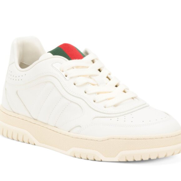 GUCCI Made In Italy Leather Sneakers size 9 - Picture 1 of 2